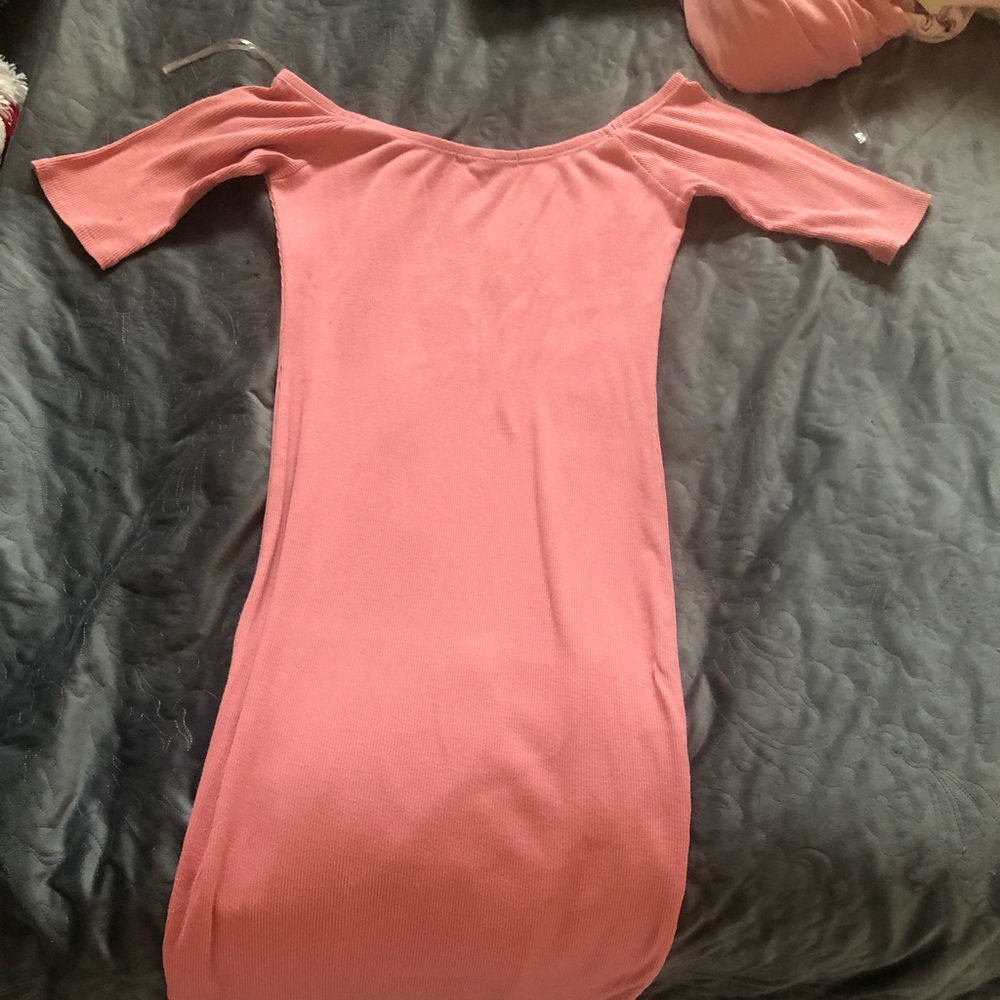 Derek Herat off shoulder Midi dress